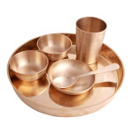 Best Quality Kansa / Kasya / Bronze Baby Thali / Dinner Set - KB513