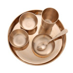 Best Quality Kansa / Kasya / Bronze Baby Thali / Dinner Set - KB513
