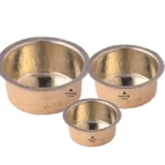 Tope / Pital Patila Hammered (3 piece Set) -KB005