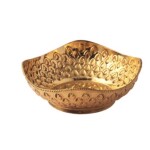 Fruit Bowl / Fruit Basket / Puja Basket / Decorative Basket (Peacock Feather Design)KB033