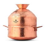 Pure copper Modak Patra / Steamer with kalhai on steaming plate - KB212