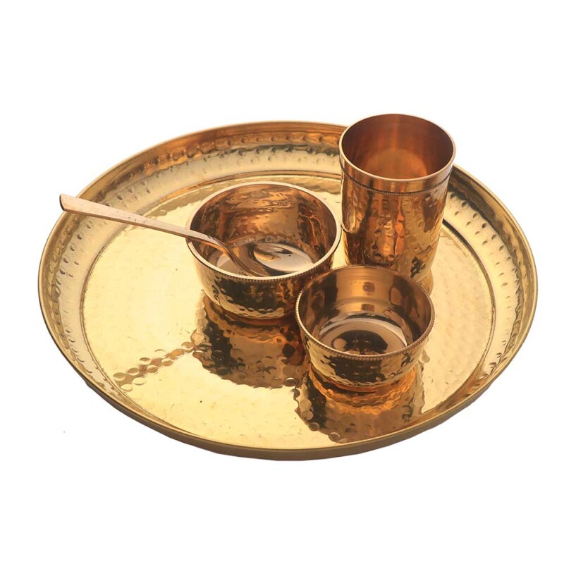 Best Quality Brass Thali / Dinner Set - KB008