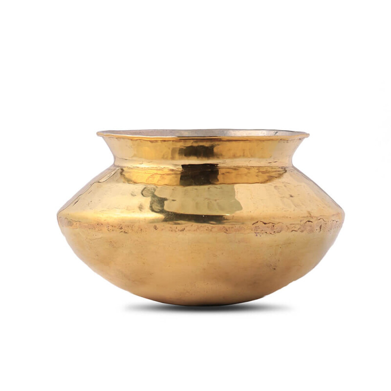 Best Quality Brass Serving Handi with Kalhai (Tin Lining) - KB028