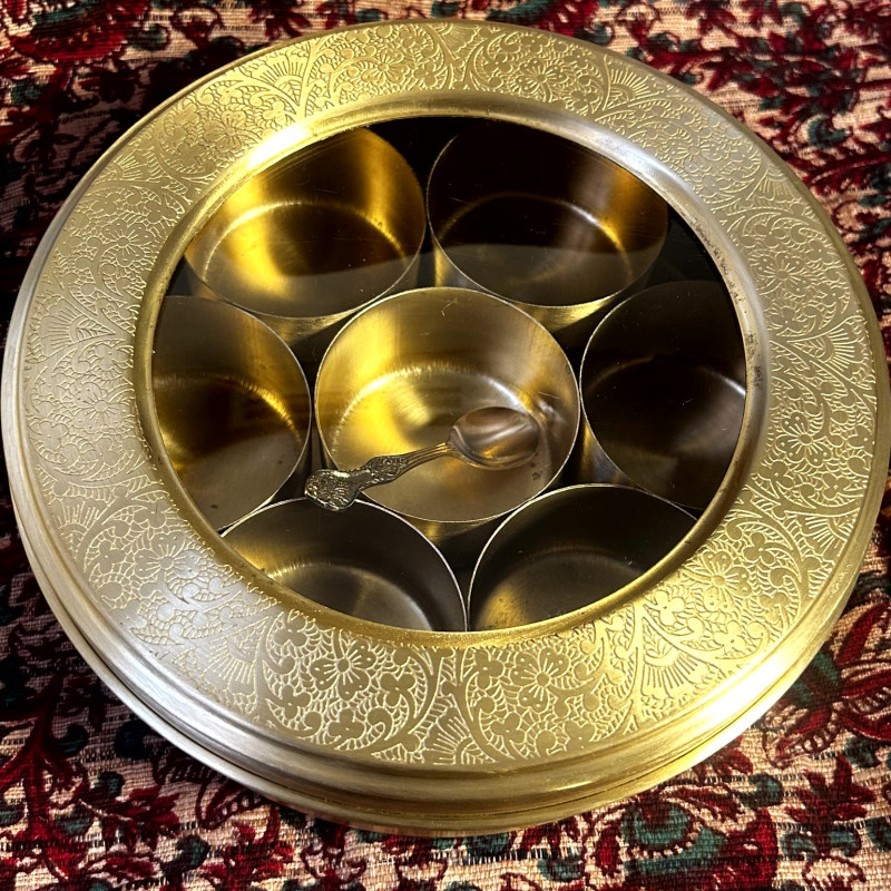 Glass Lid Masala Box - Product Code - KB014