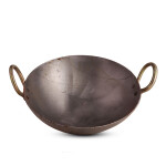 Iron Kadhai / Karahi / Kadai (White with handle) KB312